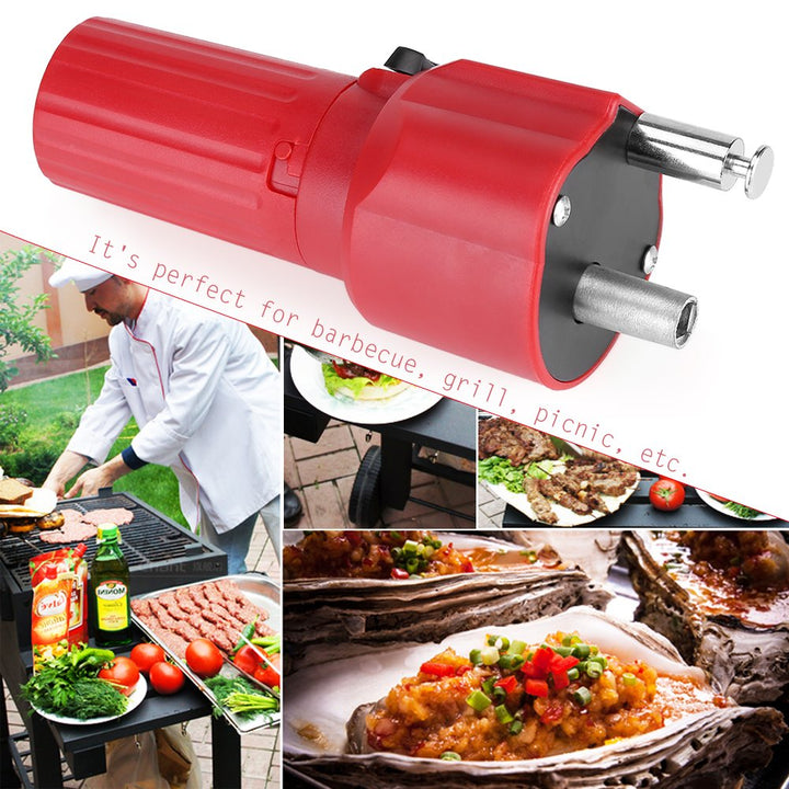 Grillmotor 1.5 V, Rot Solide Bauweise Grill Rotator Motor mit USB Kabel, Barbecue Motor aus ABS und