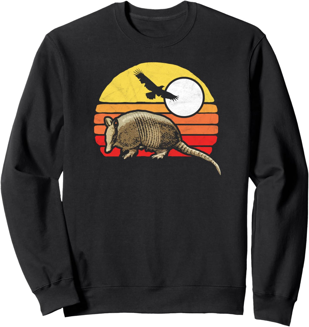 Armadillo &amp; Sun Vintage 80s Distressed Graphic Sweatshirt