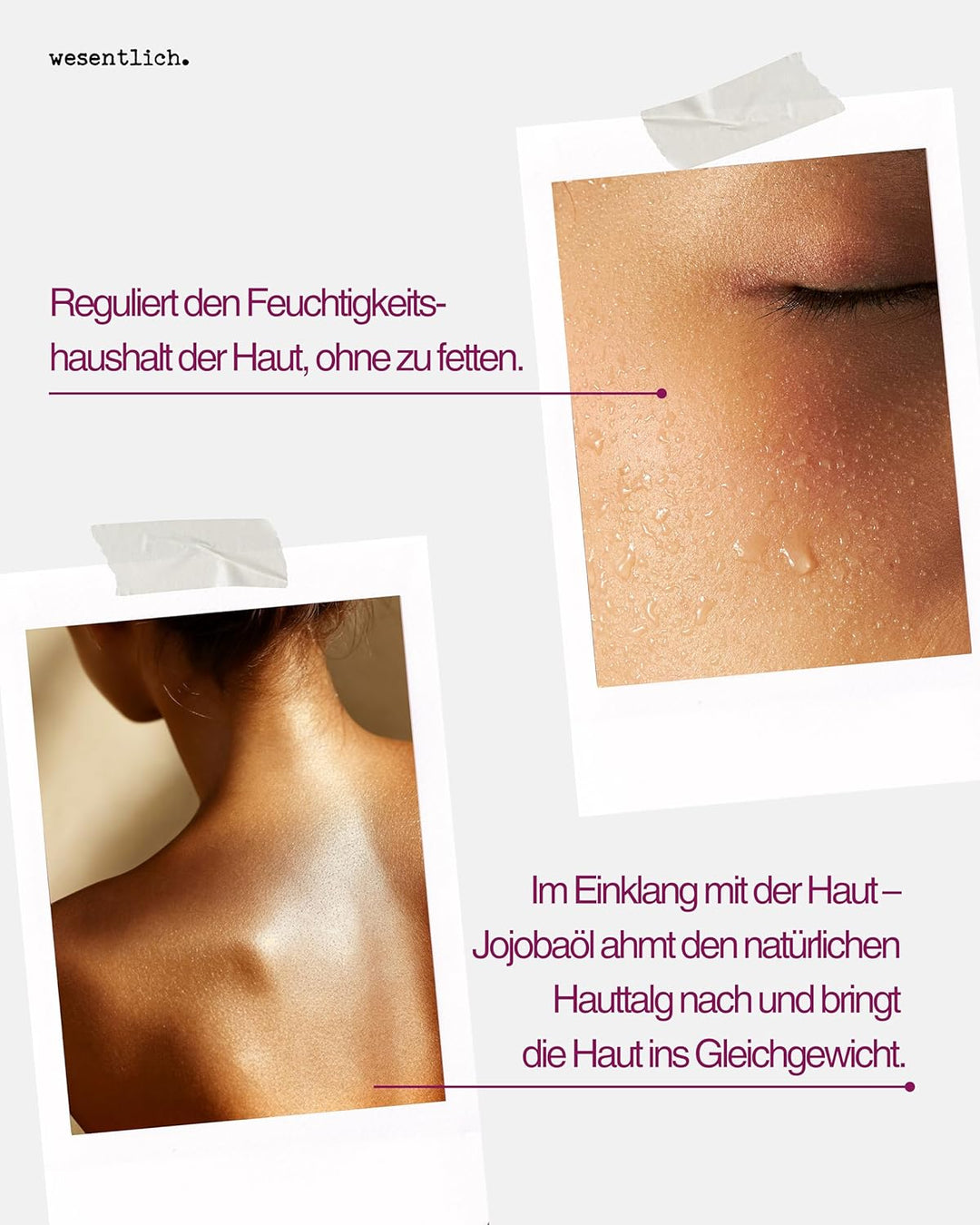 wesentlich. Jojobaöl kaltgepresst 500ml | nativ - 100% reines Jojobaöl | vegan | Haut - Haare - Bart