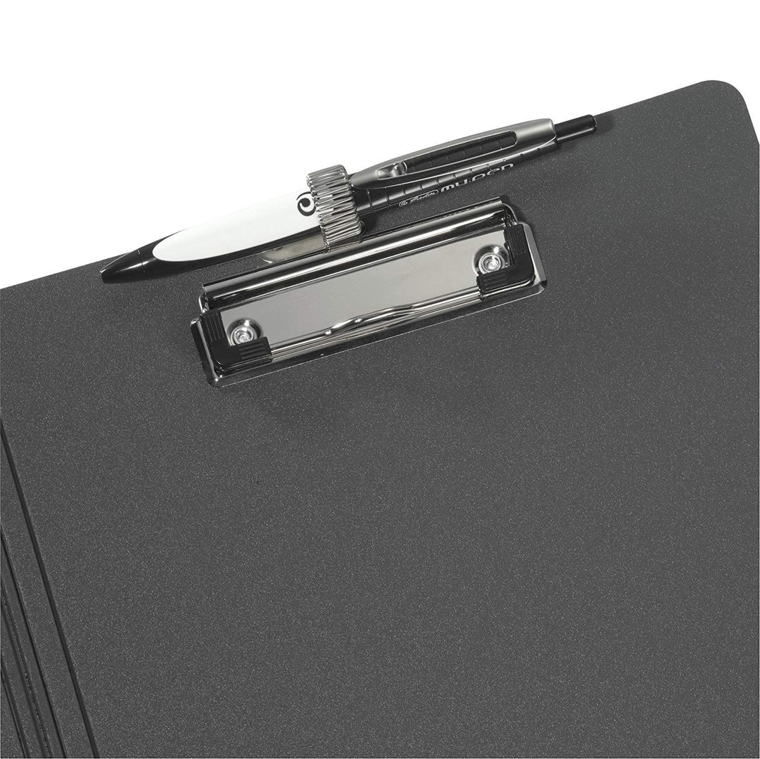 Herlitz 11217221 Klemmbrettmappe PF A4 (4 Stück, schwarz) 1 Stück schwarz 4, 1 Stück schwarz 4
