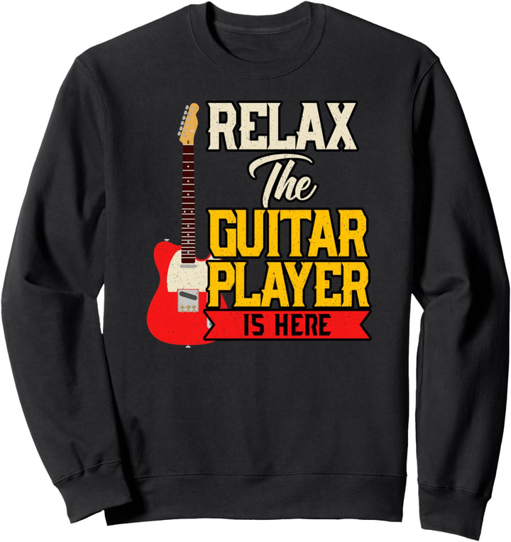 Vintage Music Relax Gitarrenspieler Saiteninstrument Geschen Sweatshirt