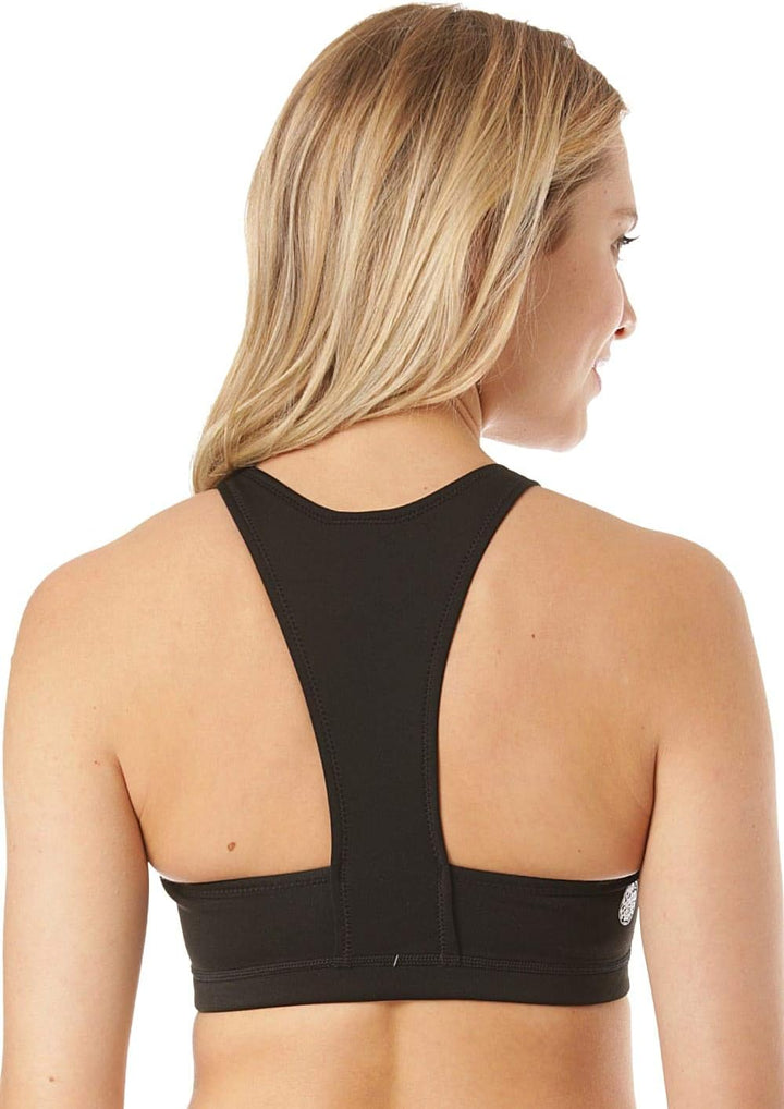 RIP CURL Bikini G Bomb Hi Neck Top Bikini Top, Schwarz 8 US
