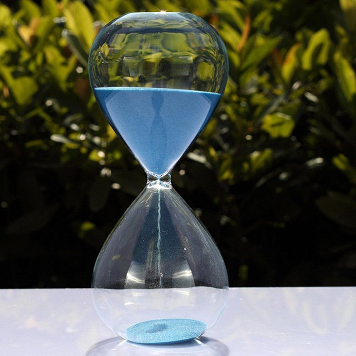 Sanduhr, farbig, Glas, Geburtstag 5 Minutes blau, 5 Minutes Blau