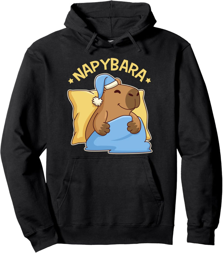Niedlicher Nickerchen Capybara Pyjama - Nappybara Pullover Hoodie