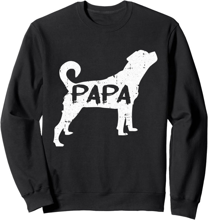 Rottweiler Papa Dog Cute Puppy Doggie Pet Lover Rottie Dad Sweatshirt