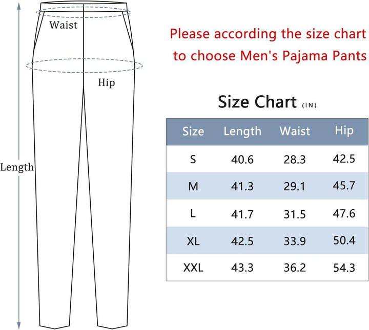 2er Pack Herren Schlafanzughose Baumwolle Pyjamahose Herren Lang Pyjamahose Karierte Nachtwäsche S 0