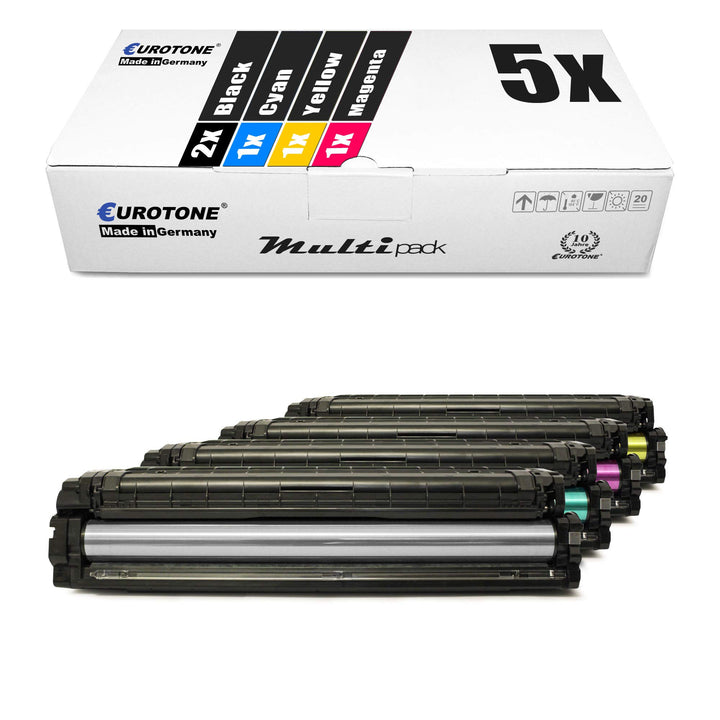 5X Müller Printware Toner für Samsung CLX 6260 FW ND FR FD Premium Line ersetzt CLT-506L Set aus 5,