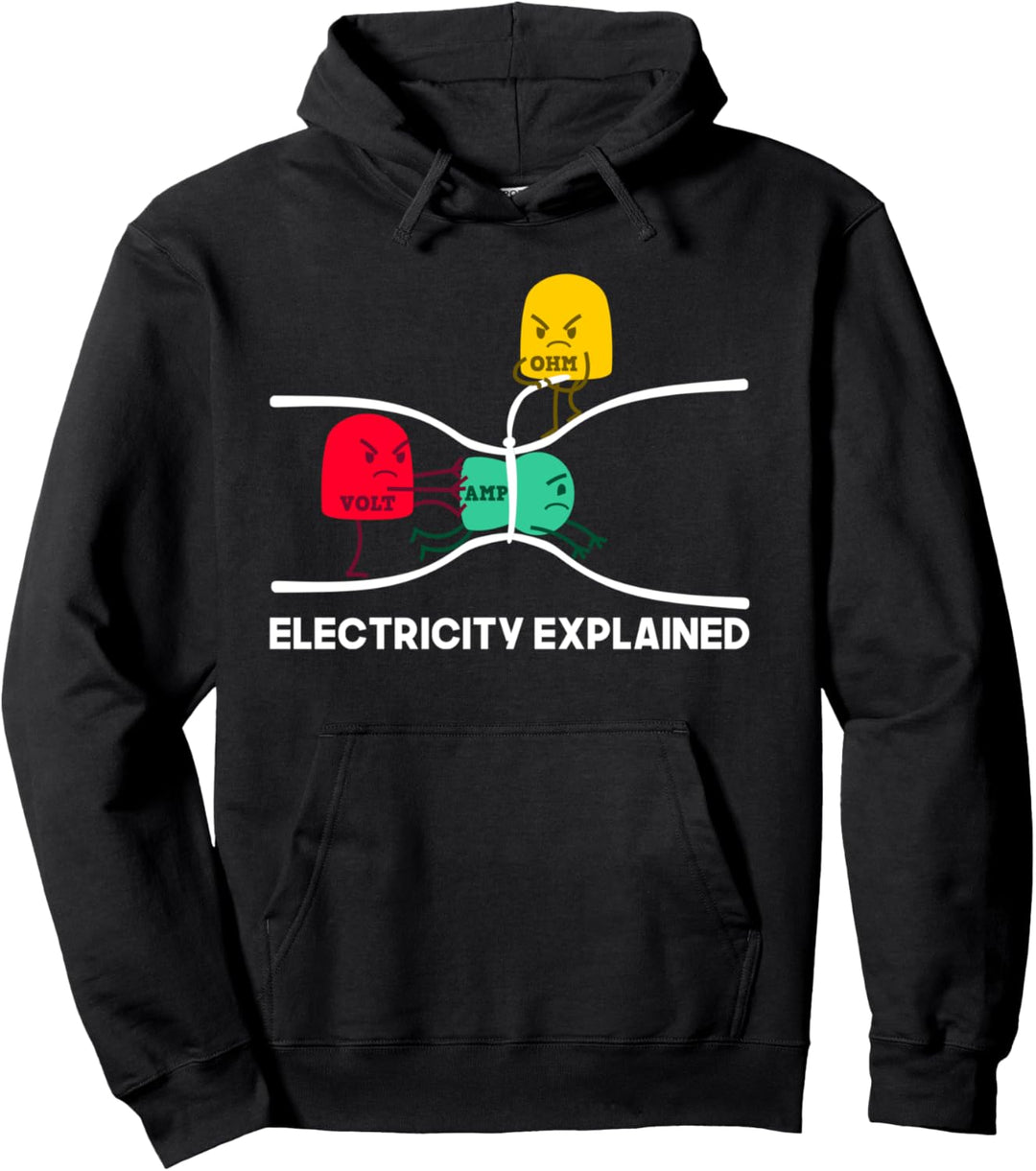 Electricity Explained I lustiges Physik Nerd Geschenk Pullover Hoodie
