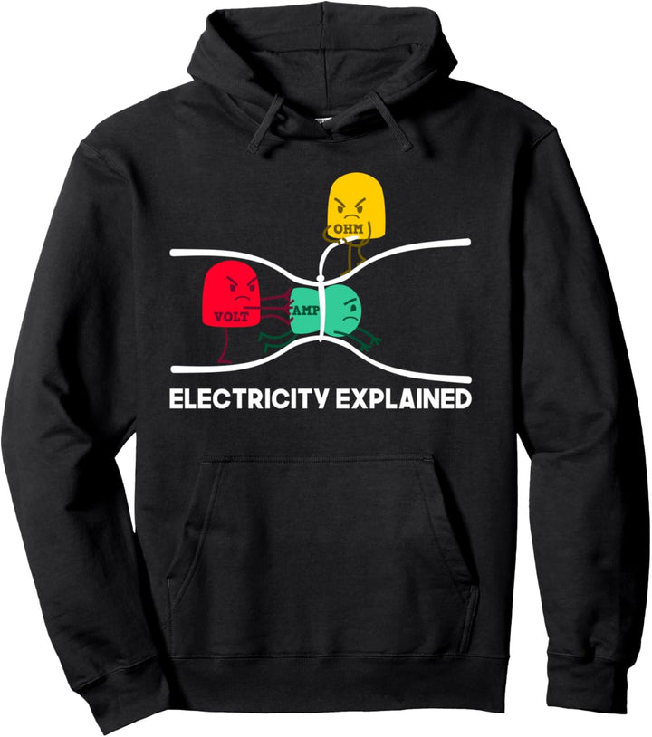 Electricity Explained I lustiges Physik Nerd Geschenk Pullover Hoodie