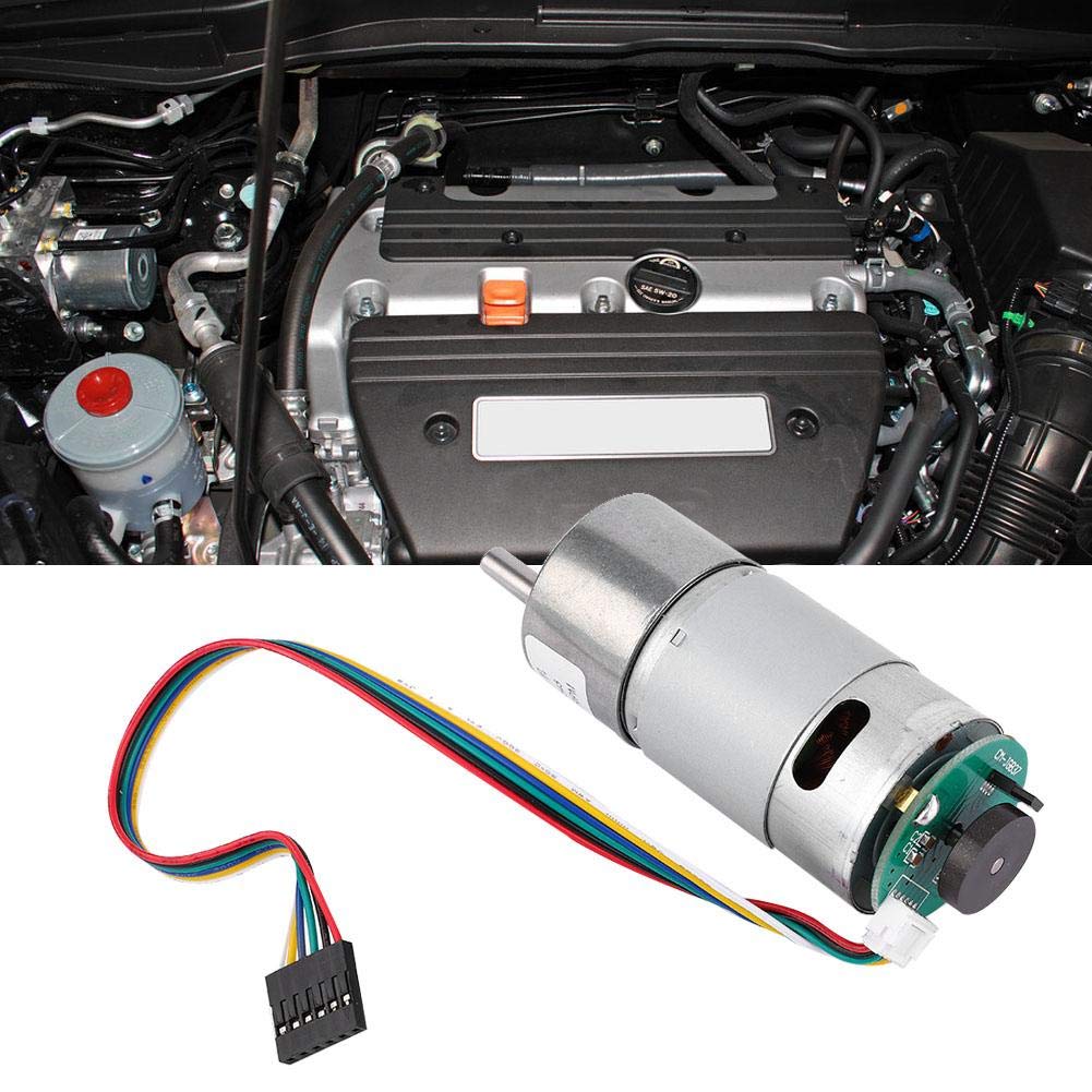 DC 12/24V Getriebemotor 10-1500U/min mit hoher Drehzahlreduzierung und Encoder, exzentrische Abtrieb