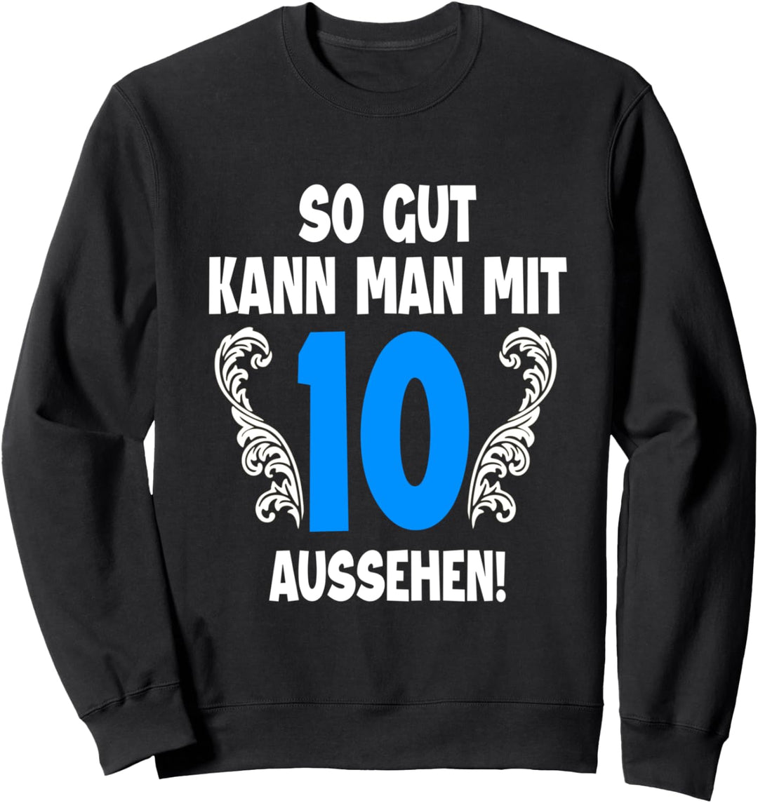 10 Jahre Tshirt Männer Jahrgang 2012 Geboren 10. Geburtstag Sweatshirt