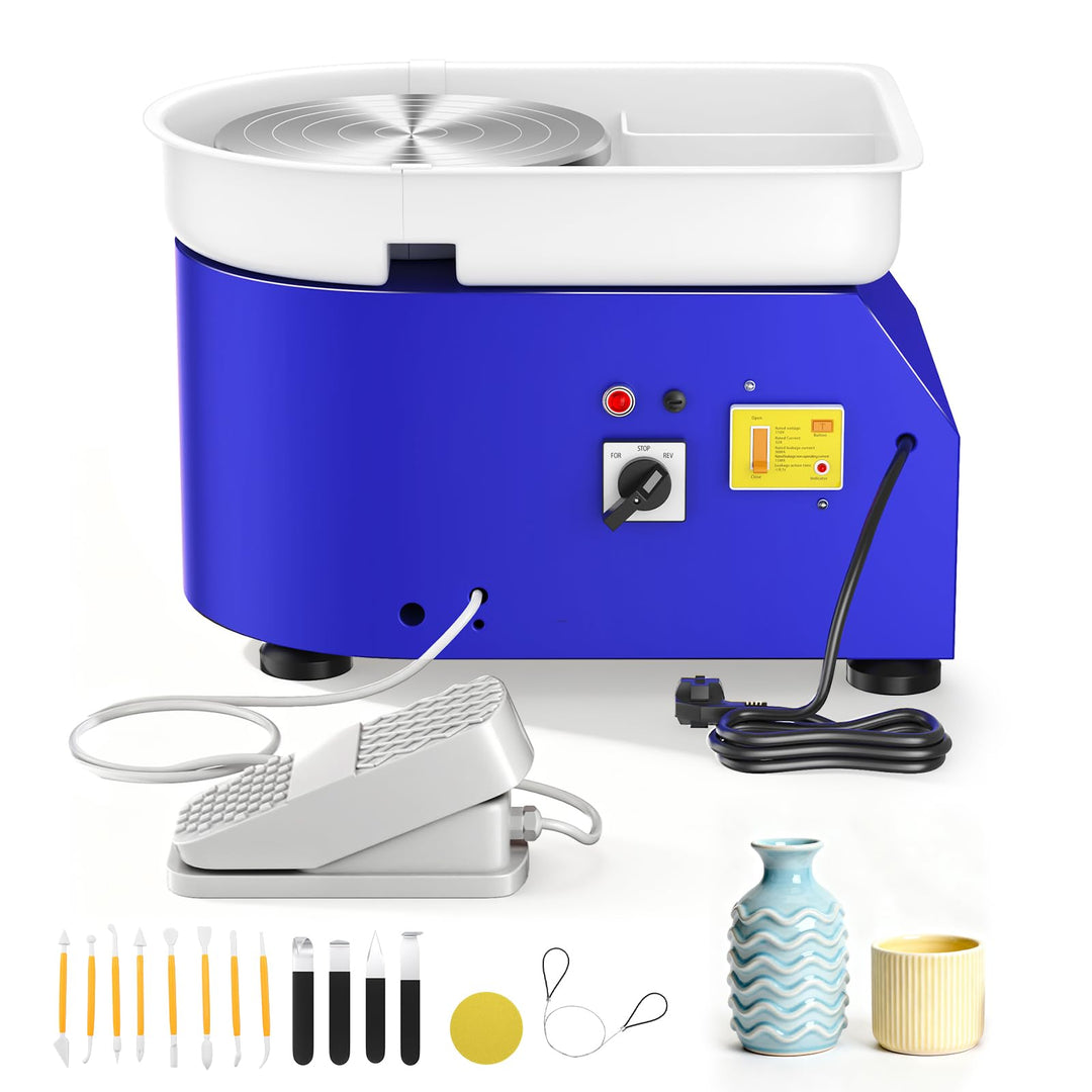 Kotsy Töpferscheibe Maschine 350W,Elektrische Töpferscheibe 25CM Plattenteller,Keramik Clay Maschine