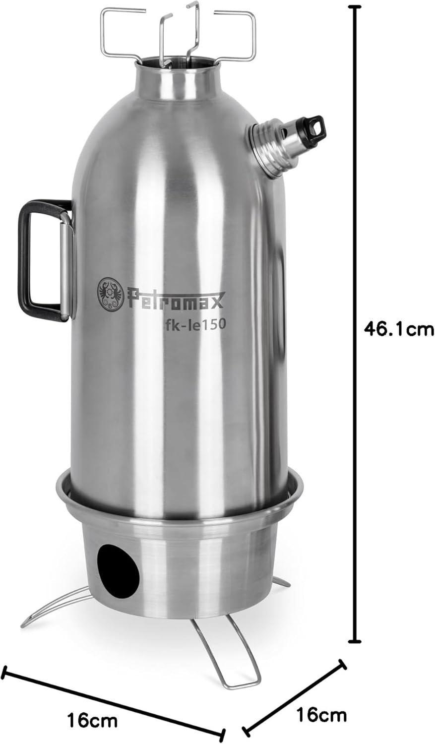 Petromax Feuerkanne Edelstahl in verschiedenen Grössen 1,5 Liter, 1,5 Liter