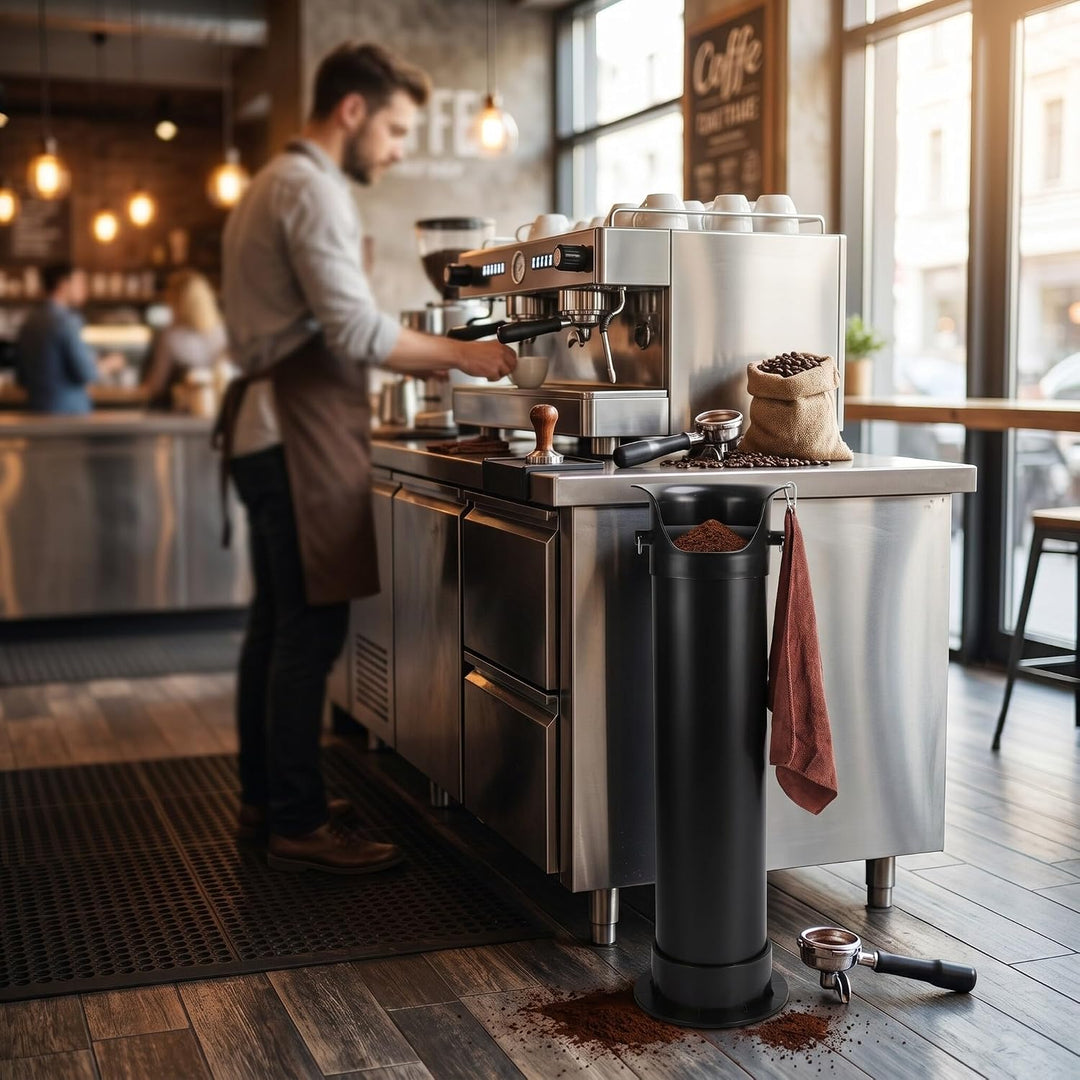 Haofy Kaffee-Klopfbox, Kaffeemühlen-Klopfbox, Kommerzieller, auf Dem Boden Stehender Kaffeesatz-Samm