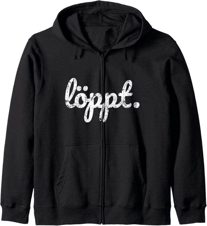 Löppt plattdeutsch schnacken norddeutsch Norddeutschland Kapuzenjacke