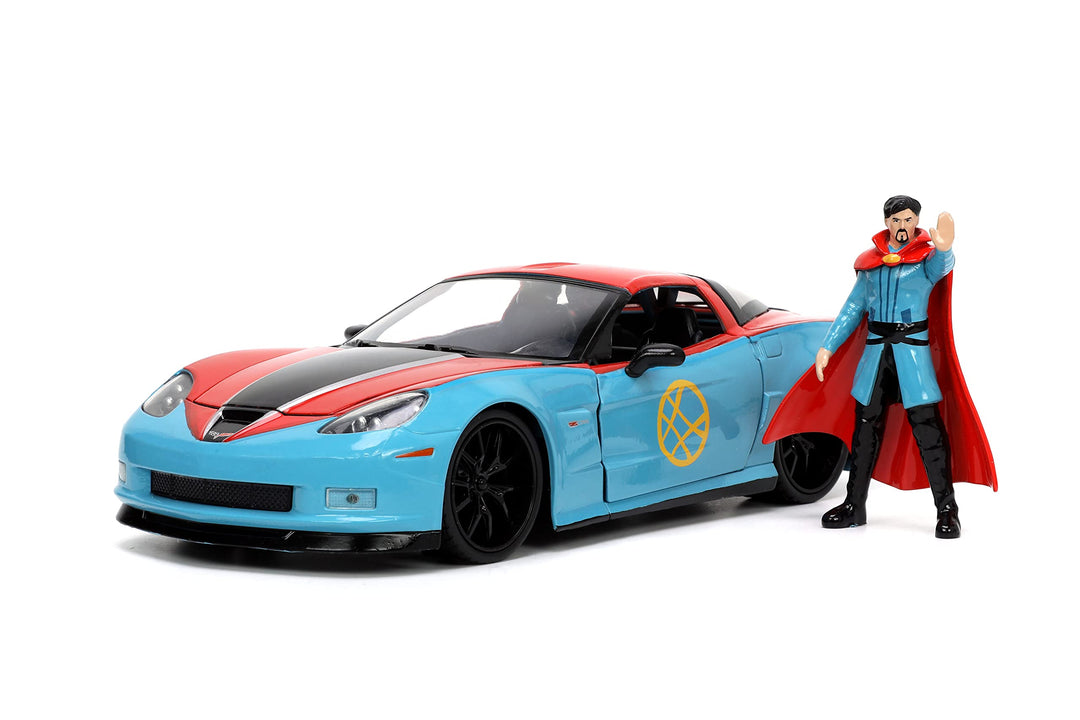 Jada Toys- 32115R/BL, Miniatur-Auto-Sammlung, Rot/Blau