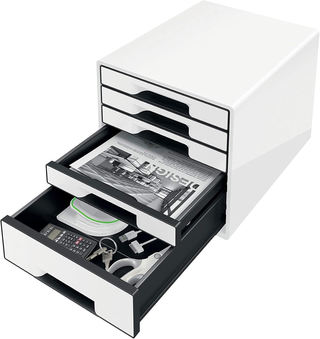 Leitz Wow Schreibtisch Accessoires Ablage Paket schwarz weiss (Ablage Paket, Weiss │ Schwarz)