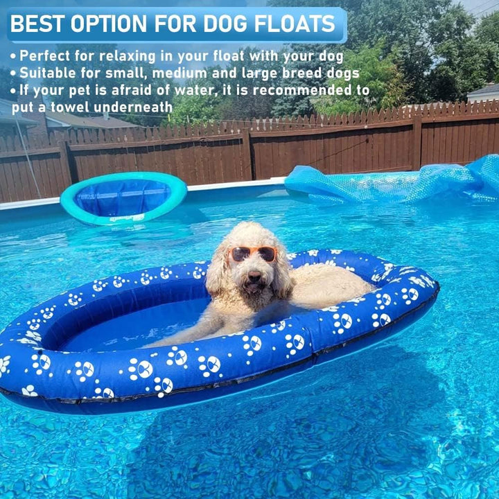 Ginkago Aufblasbar Schlauchboot Hunde Boot Haustier Luftmatratze Schwimmbad Strand Spielzeug