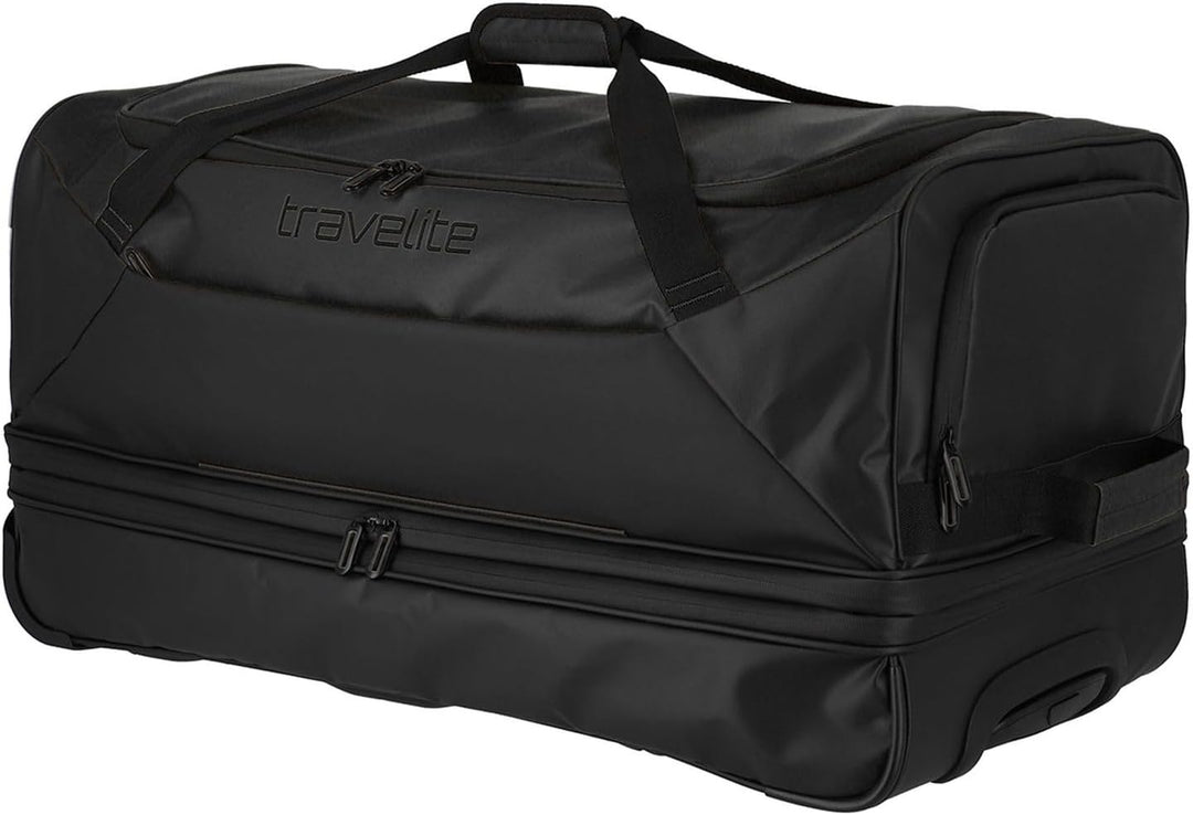 Travelite Trolley Reisetasche mit Rollen aus wasserabweisendem Material, Basics Weichgepäck Rolltasc