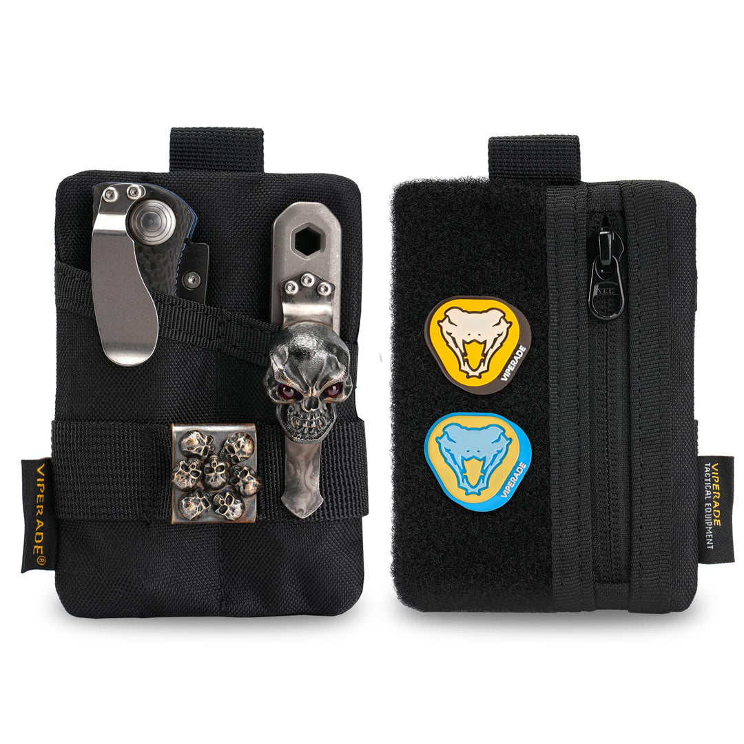 VIPERADE VE15 Mini EDC Pouch,Kleiner EDC Organizer Tasche mit 3 Taschen,Mini EDC Werkzeugtasche mit