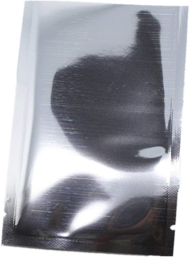 WACCOMT Pack 200 Stücke Farbig Mylar Folie Obere Öffnung Versiegelbare Beutel Vakuum Heisssiegelbeut