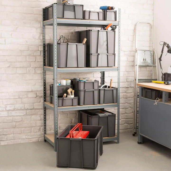 Sundis 3er set MASTER BOX, 27L - Modular und stapelbar - Anthrazitgrau SET 3X27L, SET 3X27L