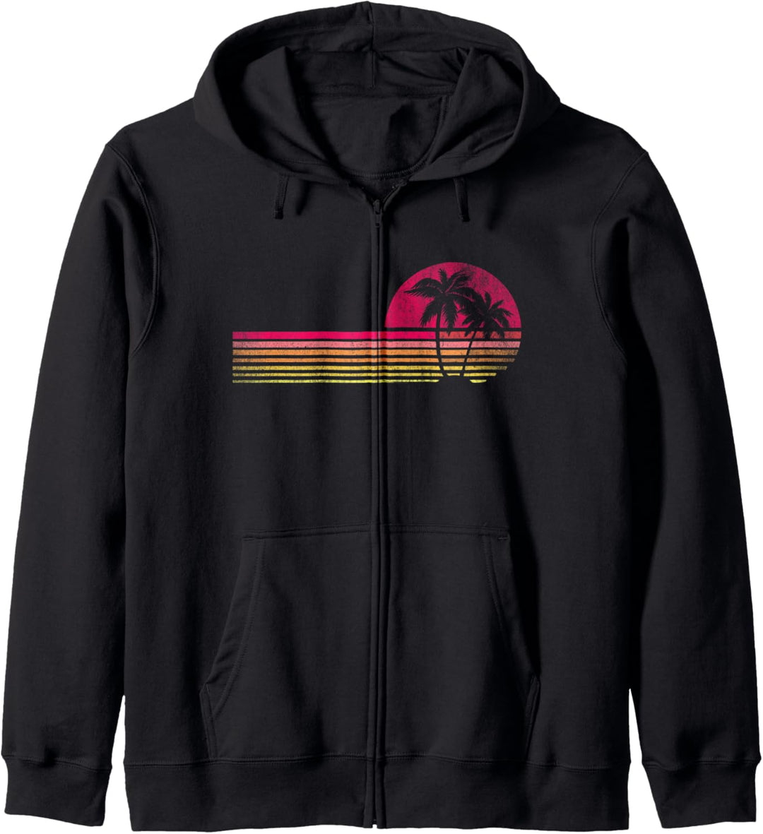 Fantastischer Retro-Sonnenaufgang Kapuzenjacke