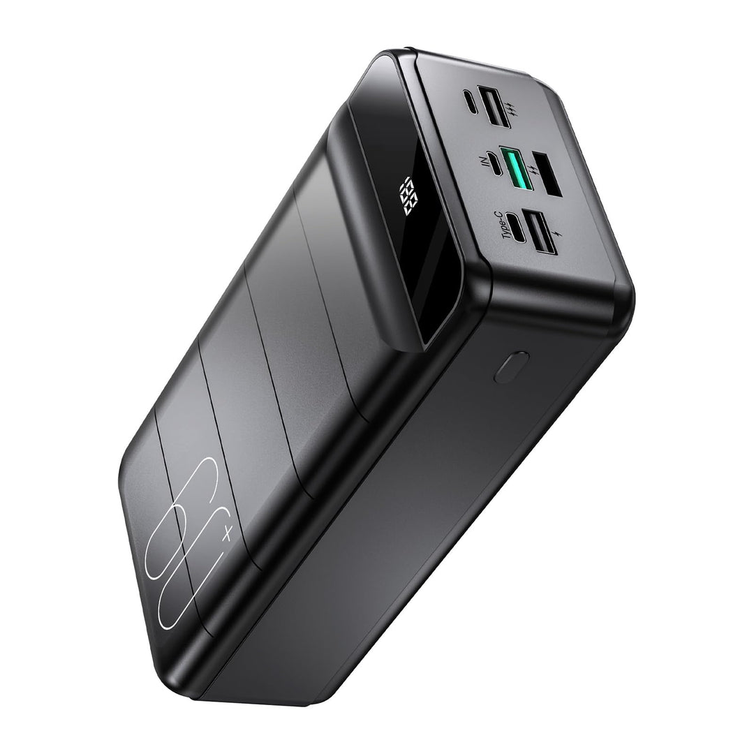 60000mAh Power Bank 22,5W Powerbank PD USB-C Schnellladefunktion Externe Akku mit 4 Ausgänge und 2 E