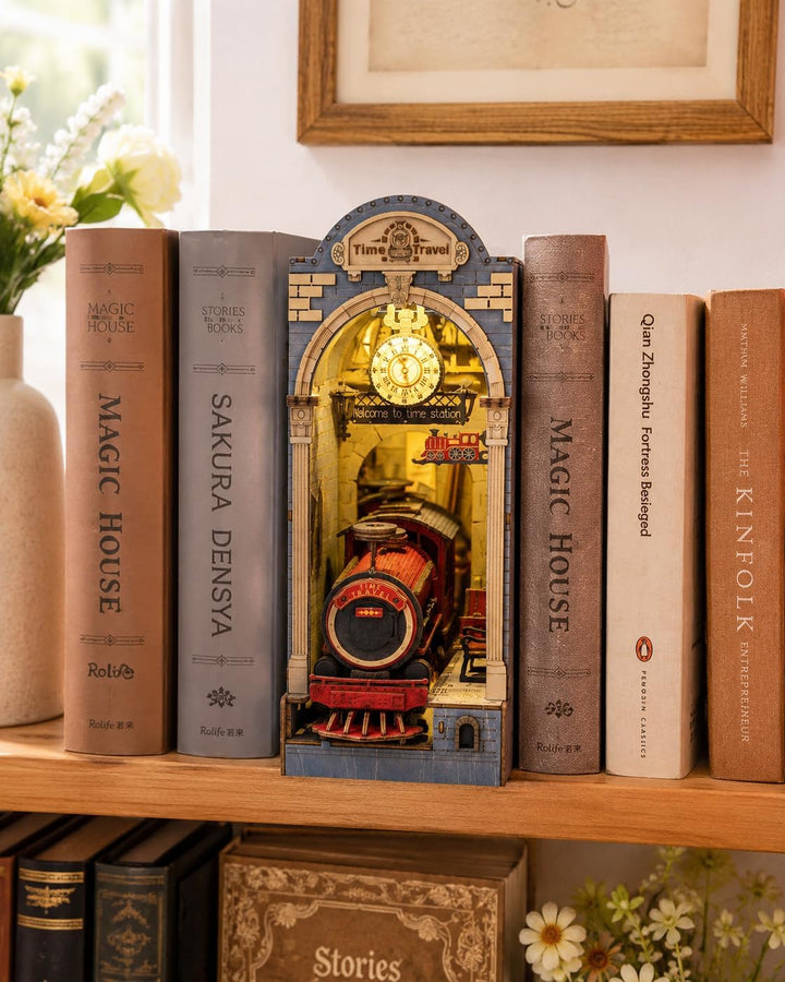 Rolife Book Nook Kits 3D Puzzles Holz Holzpuzzle Erwachsene DIY Bücherecke Holzmodelle Bausätze für