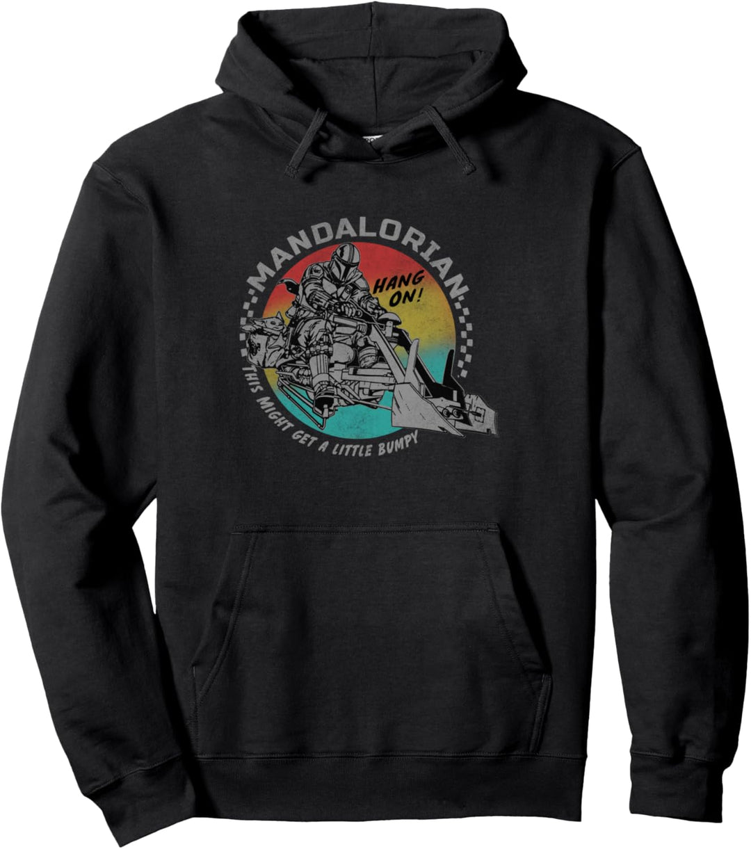 Star Wars: The Mandalorian & Child Landspeeder Hang On Pullover Hoodie