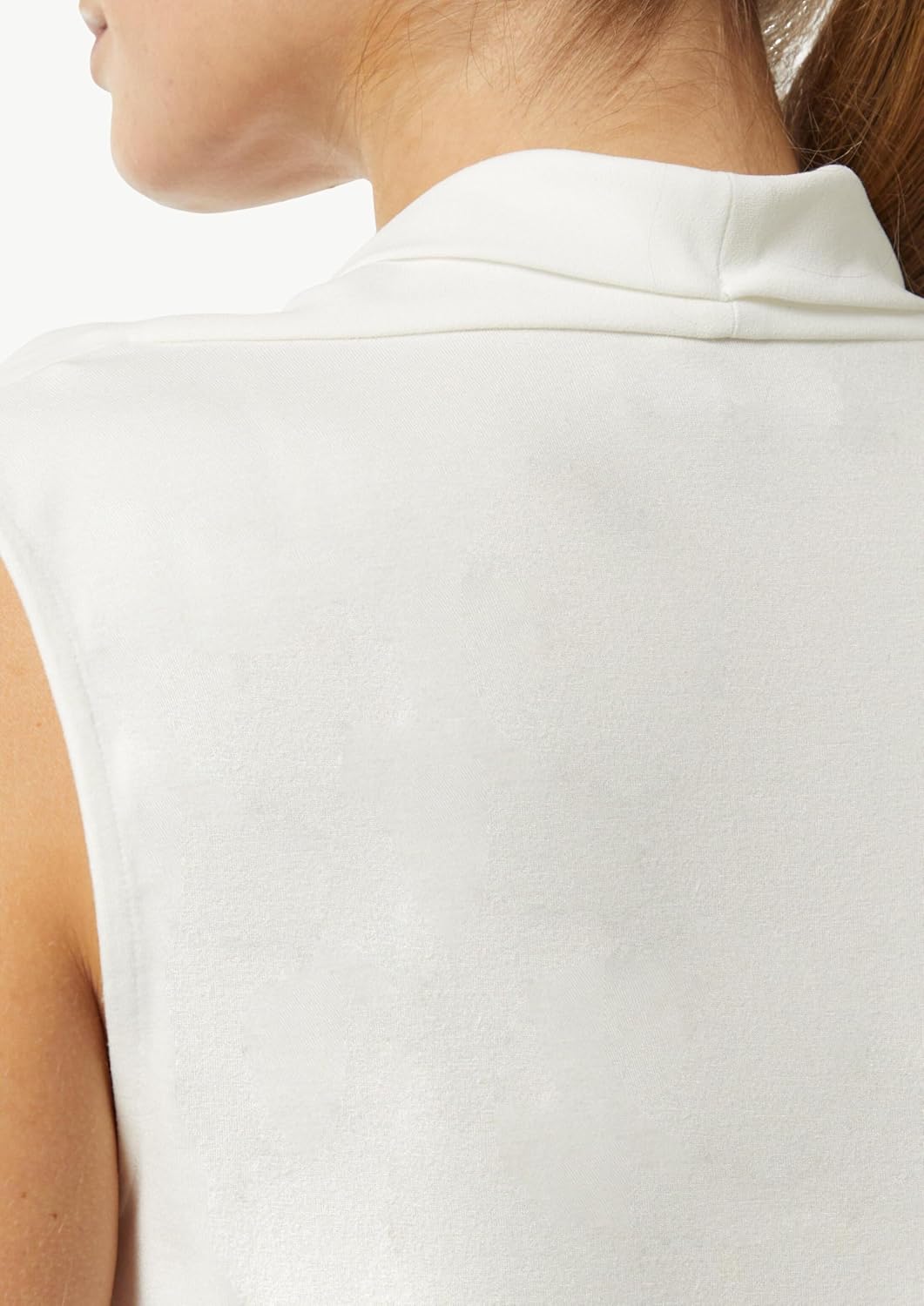 Comma Jersey-Top mit Wasserfall-Ausschnitt 34 0120_weiss, 34 0120_weiß