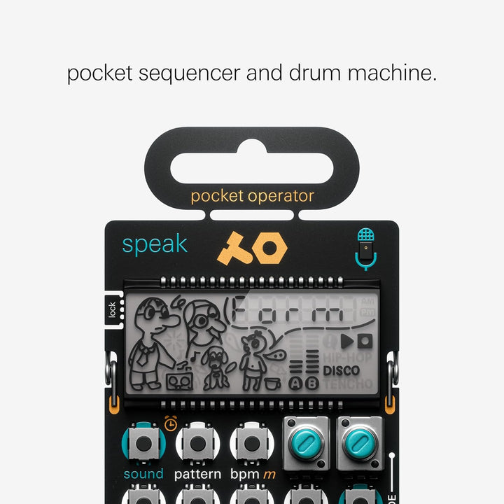 Teenage Engineering PO-35 Speak Pocket Operator - Vocal-Synthesizer und Sequenzer mit eingebautem Mi