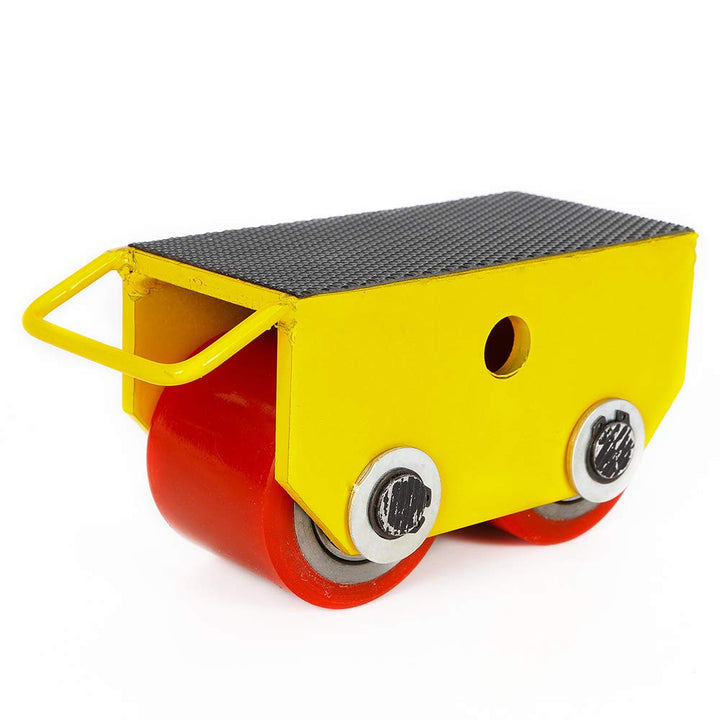 Panzerrollen,Transportfahrwerk,Industrieroller mit 4 PU-Richtungsräder Roller Drehplatte Möbeltransp