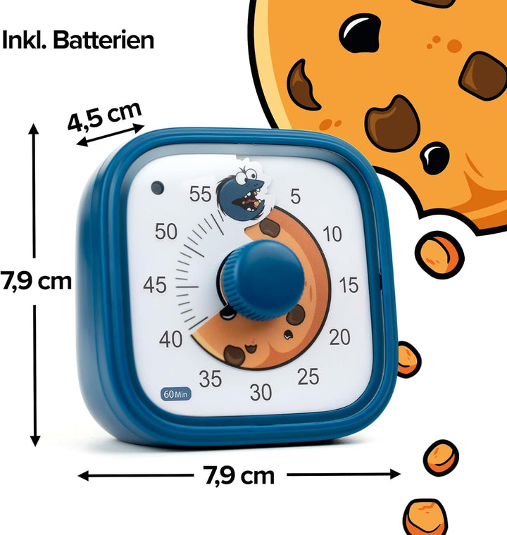 Visueller Timer für Kinder – Cookie Monster – Geschenkidee Einschulung &amp; Kindergarten – Zeitmanagem