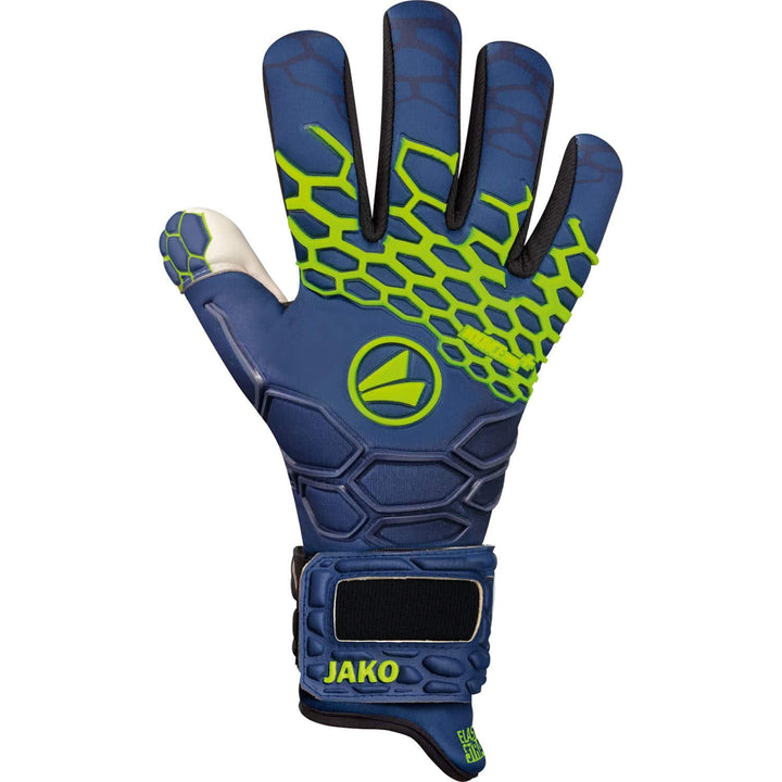 JAKO Uni Torwart-handschuh Prestige GIGA Negative Cut, navy/lemon, 9.5, 2551 11.5 navy/lemon, 11.5 n
