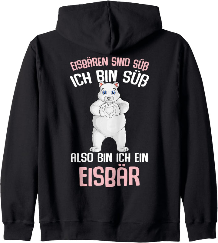 Eisbären sind süss Eisbär Kinder Damen Herren Kapuzenjacke