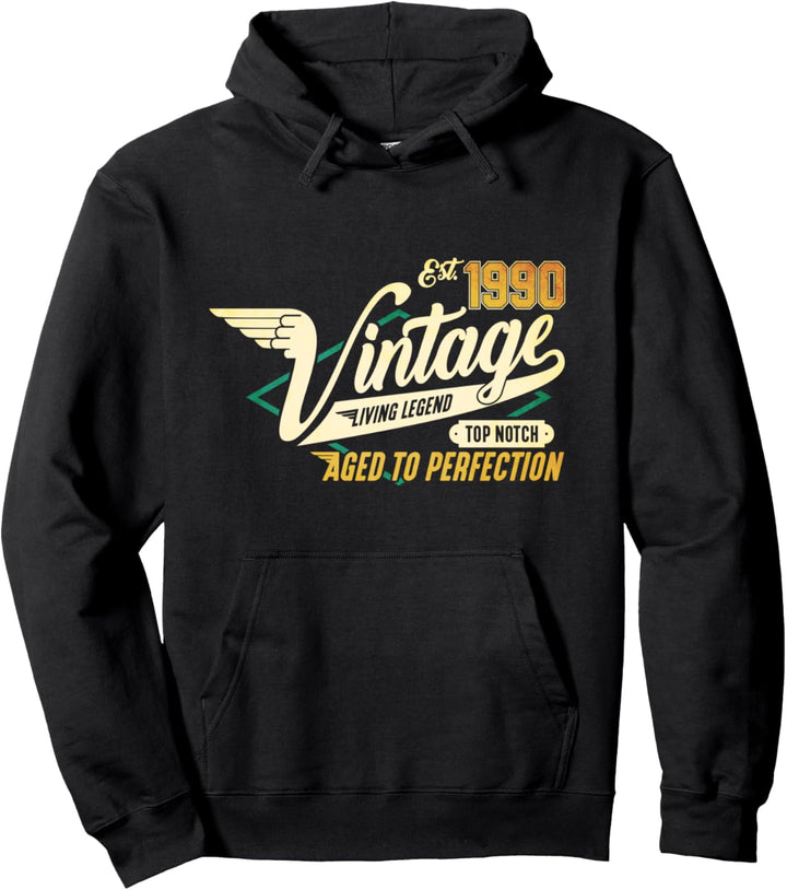 30. Geburtstag Geschenk - Vintage 1990 - Dreissig Jahre Pullover Hoodie