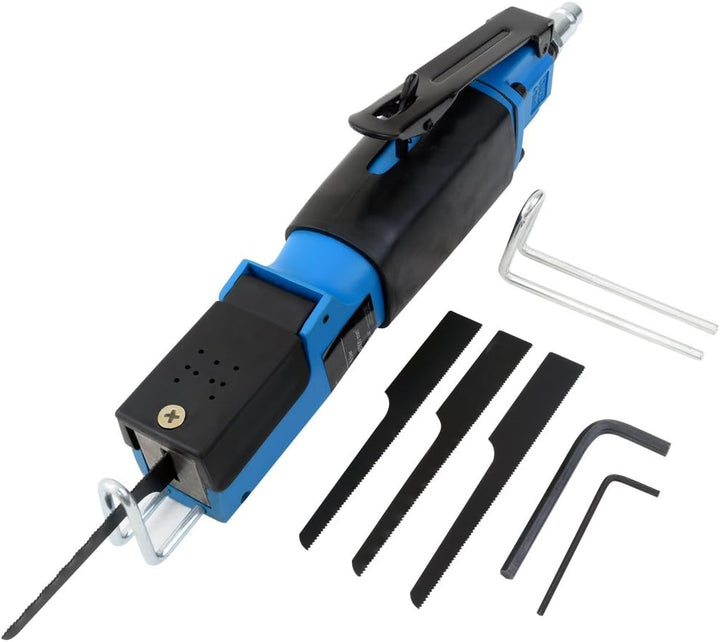 MONZANA® Druckluftschlauch Aufroller automatisch 10m 1/4' Schlauchtrommel inkl. Karosseriesäge 6 Säg