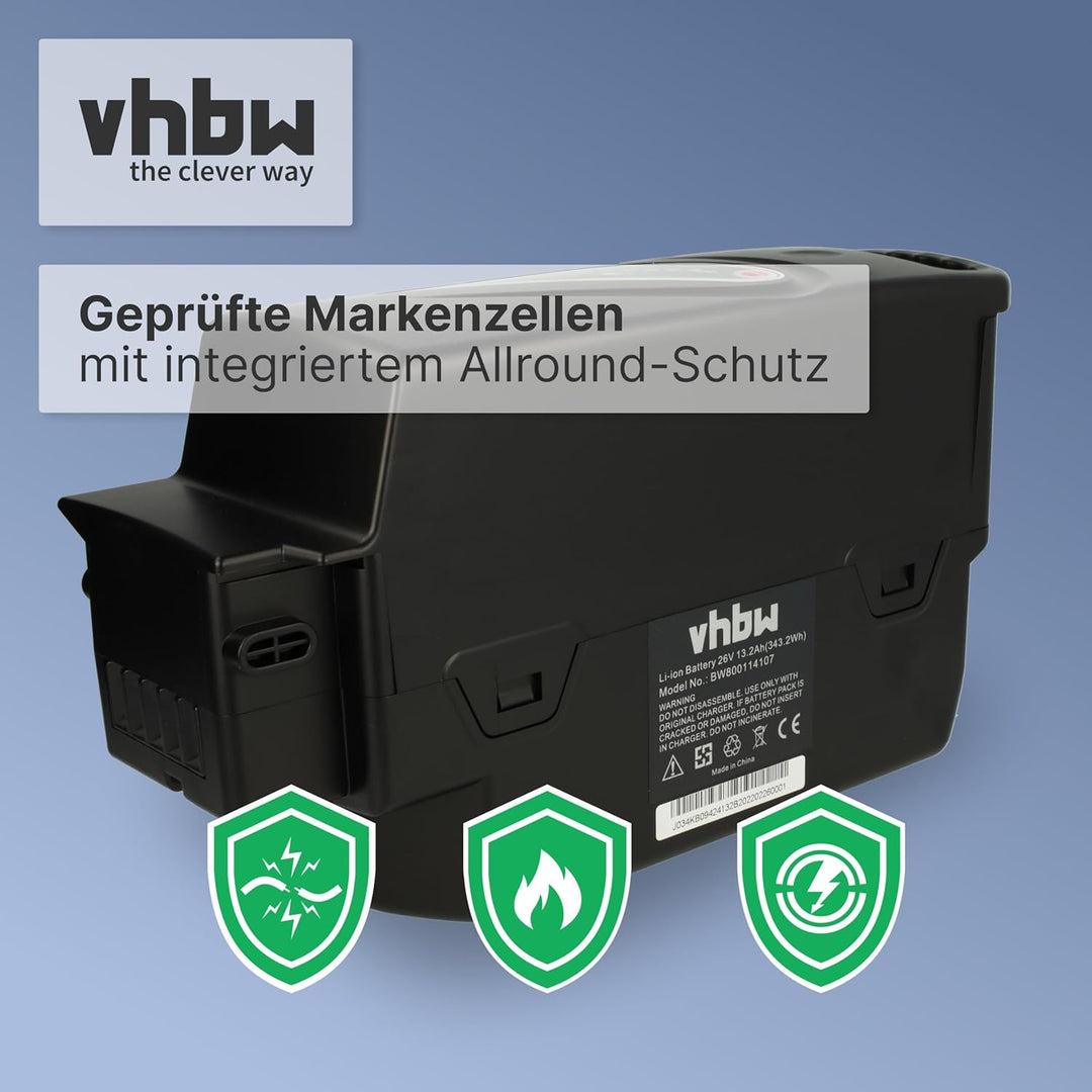 vhbw Akku kompatibel mit Panasonic Flyer C2, C4, C2 Premium, C10 HS, C11 HS, C12 HS E-Bike Elektrofa