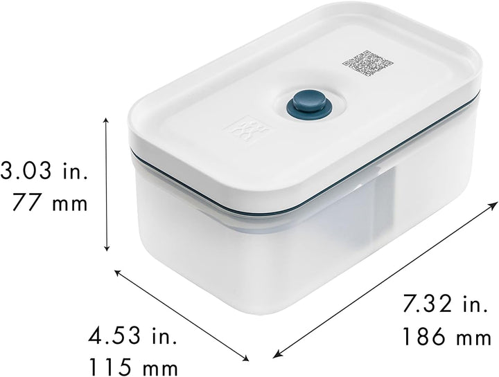 ZWILLING Fresh & Save Vakuum Lunchbox, Grösse M, Kunststoff, Semitransparent-La Mer Semitransparent