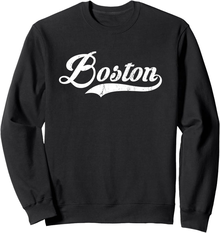 Boston Stadt Massachusetts Staat Vintage Retro Style design Sweatshirt