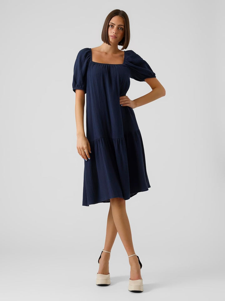 VERO MODA Damen Kleid, Navy Blazer
