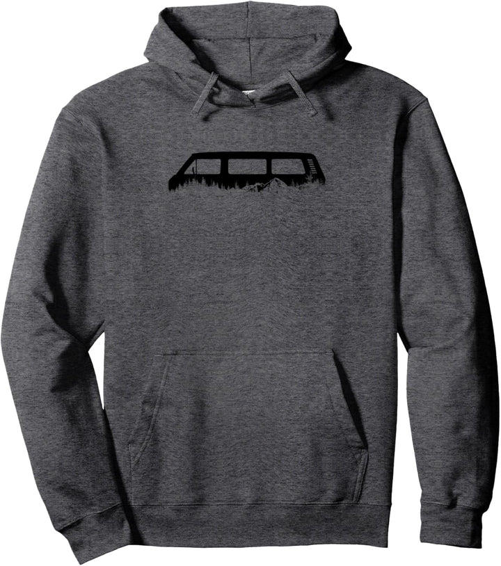 4x4 Offroad Camping T3 Aussensilhouette Natur Camping 4wd Pullover Hoodie