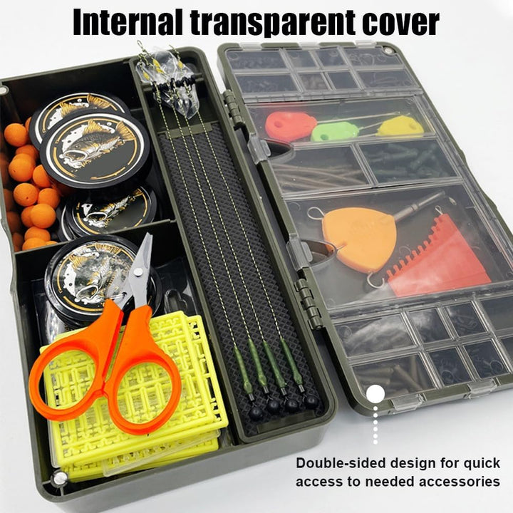 Tackle Box, Angelgerätebox, Flach Köderbox mit Magnetischer Deckelschnalle, Trennwänden und herausne