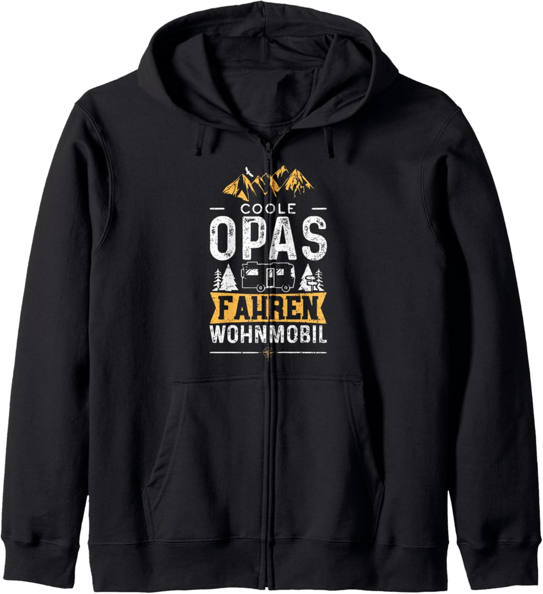 Coole Opas Fahren Wohnmobil - Grossvater Kapuzenjacke