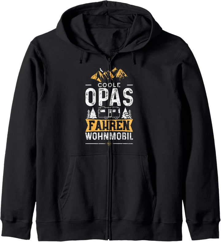 Coole Opas Fahren Wohnmobil - Grossvater Kapuzenjacke