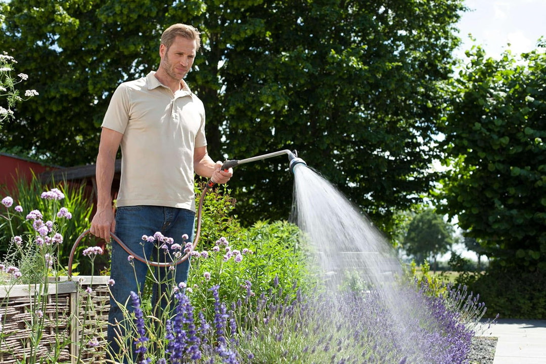 Gardena Premium Giessstab: Robuste Gartenbrause zur Bewässerung und Reinigung, 90 cm lang, 3 Strahla