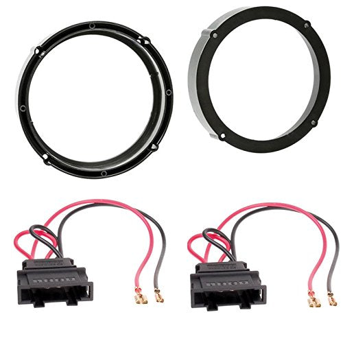 Lautsprecherringe Lautsprecher Ringe Adapterringe Ø 165 mm + Lautsprecher Kabel für VW Amarok (2H/2H