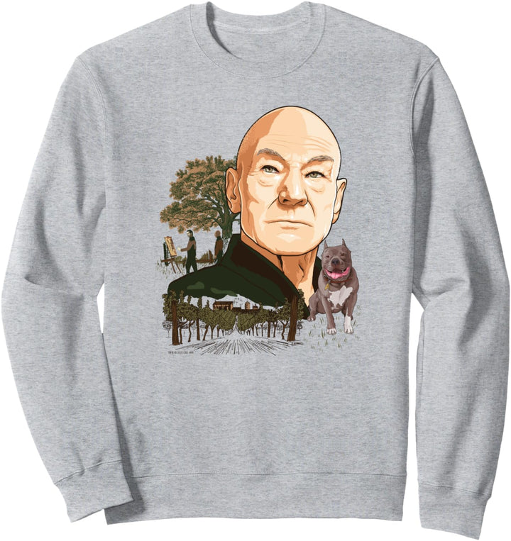 Star Trek Picard Vineyard Portrait Sweatshirt
