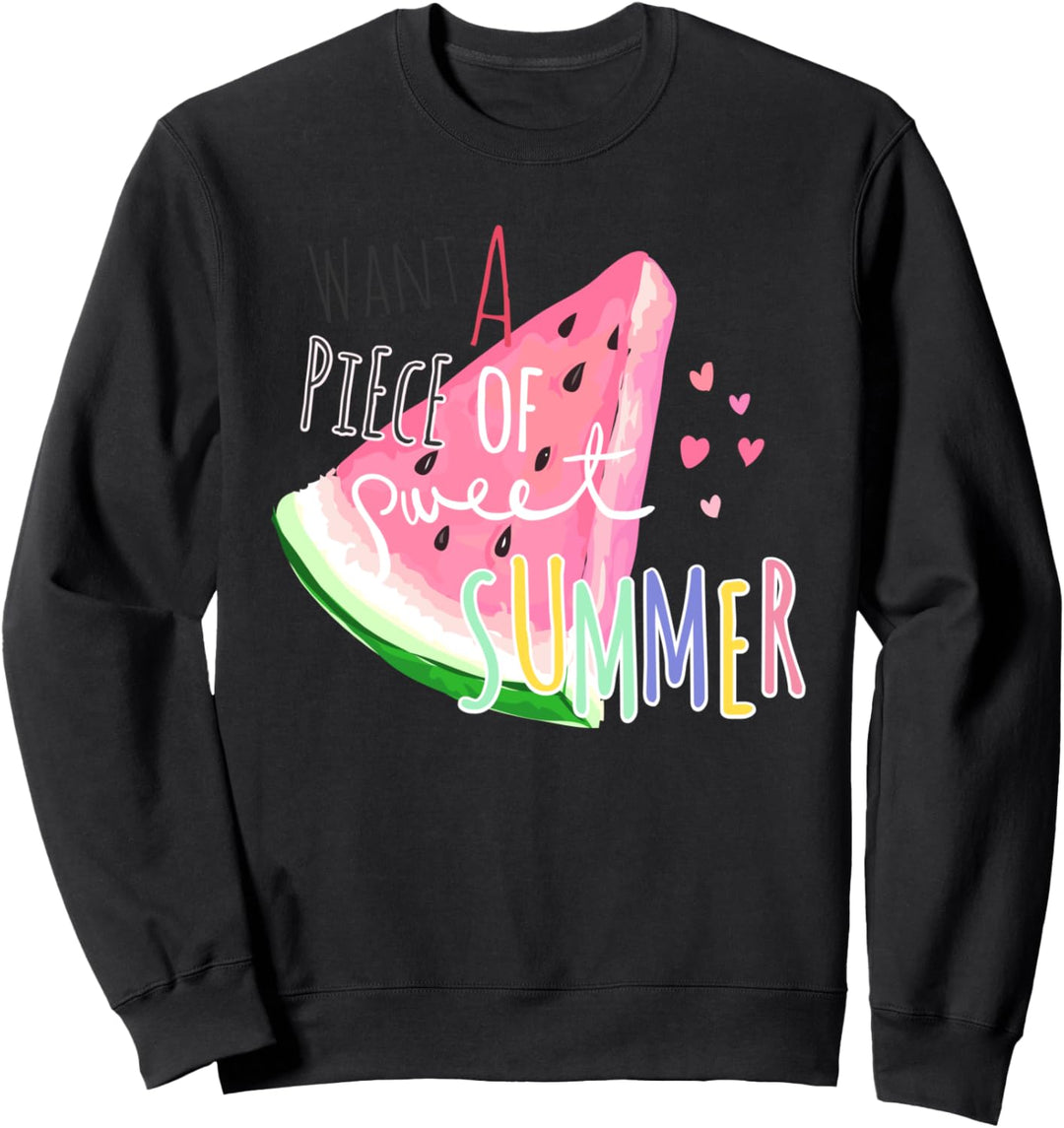 Melone Wassermelone Melonen Früchte Herren Damen Kinder Sweatshirt